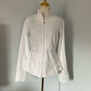 White Ladies Spyder Active zip up top